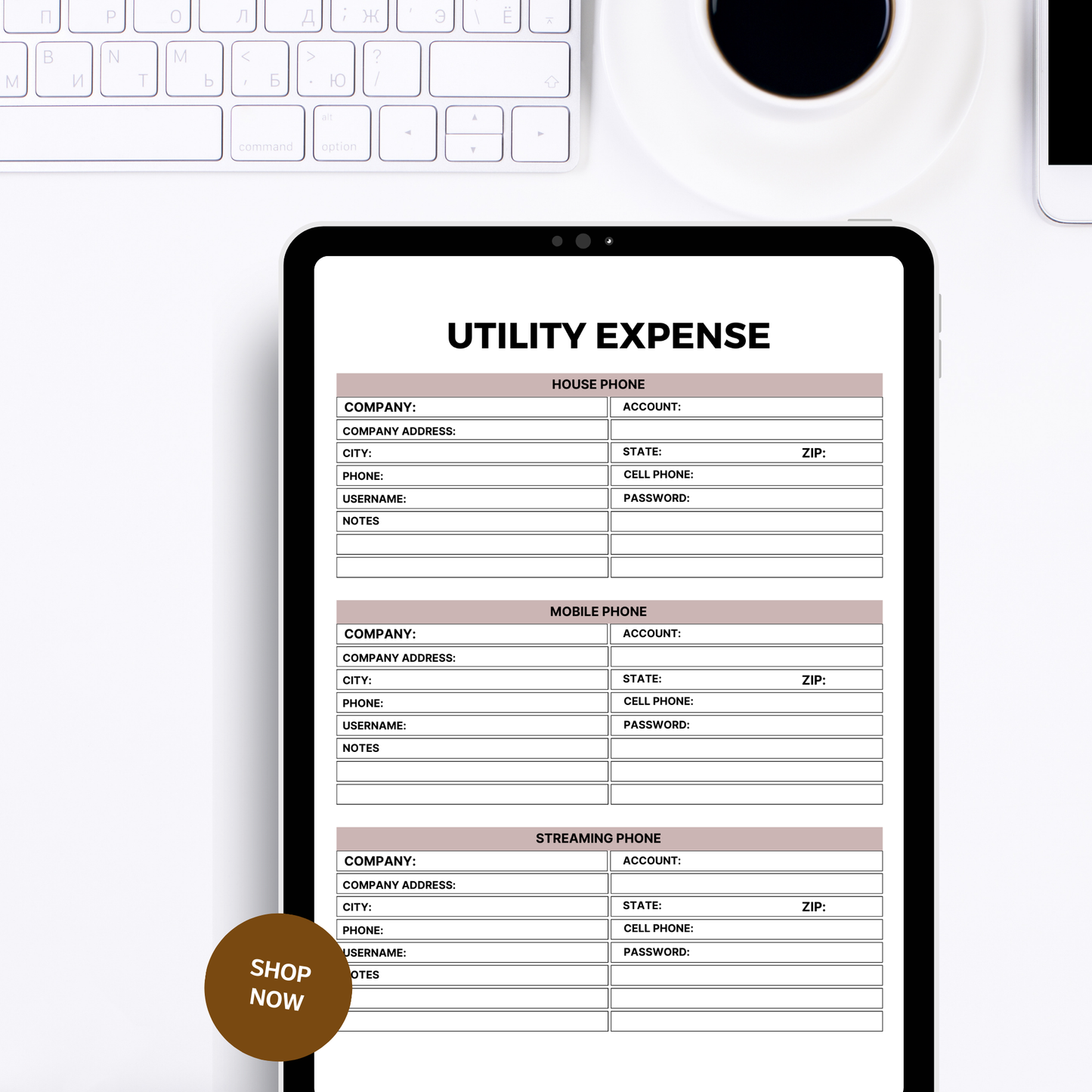 Home Maintenance Planner Printable | House Repair Checklist | Annual Cleaning Schedule | Editable Home Binder PDF Download