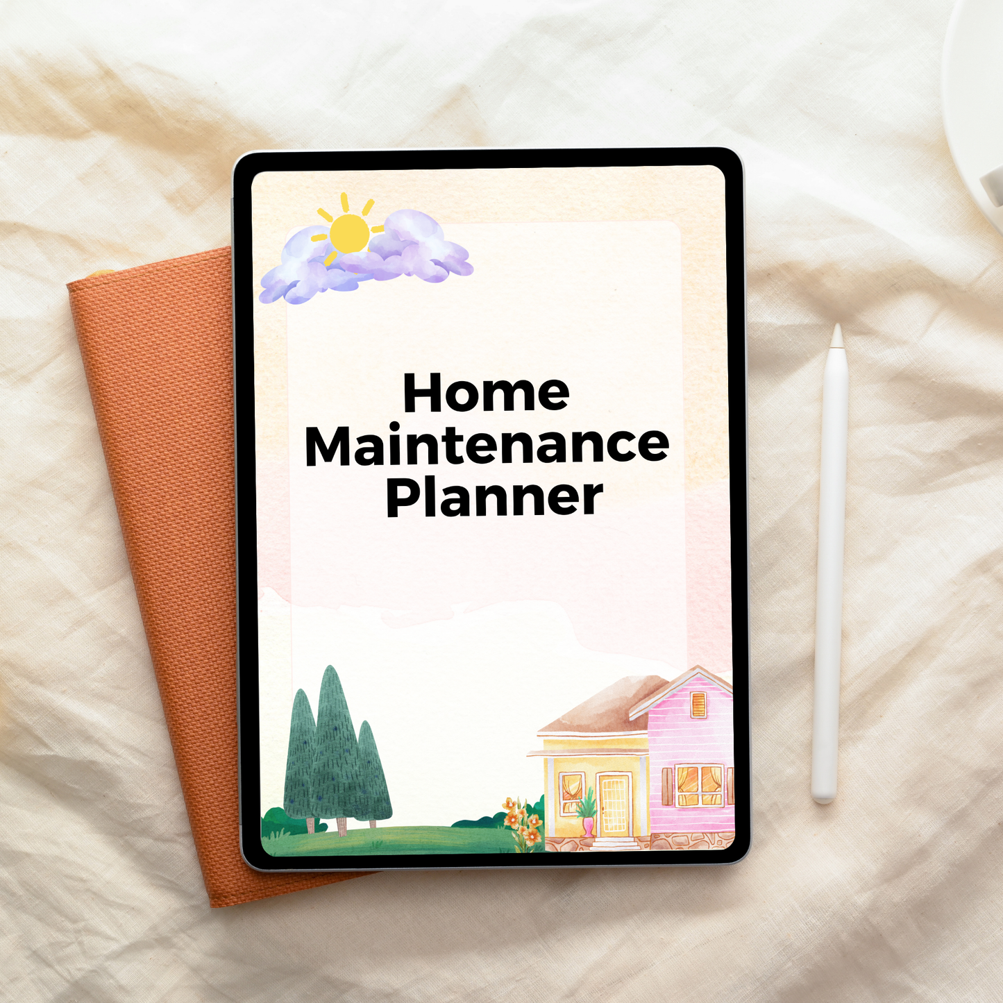 Home Maintenance Planner Printable | House Repair Checklist | Annual Cleaning Schedule | Editable Home Binder PDF Download